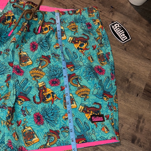 Sullen Men's Tequila Party Multi Colored Board Shorts - Picture 10 of 11